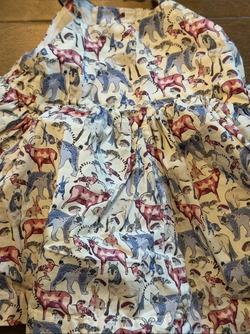 Tea collection Toddler Animal Print Sundress with Bloomers - Blue & Pink